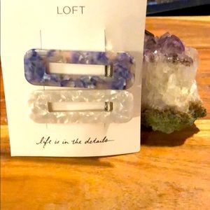 LOFT resin hair clips